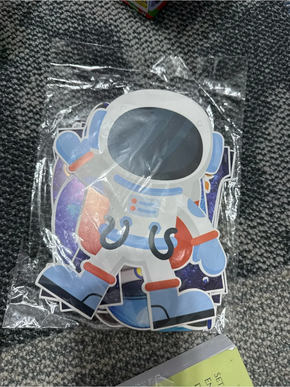 Astronaut Party Cutouts - Blue, Red and White Space Decorations